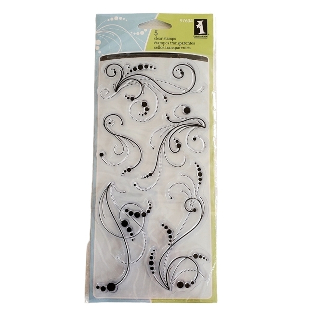 Inkadinkado Clear Rubber Stamps 97634 Dot Flourish